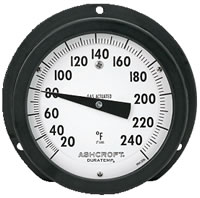ashcroft 600a duratemp thermometer mounted