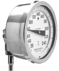 ashcroft 600a duratemp thermometer mounted