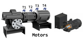 wirelessly monitor pump motors fans dryers compressors